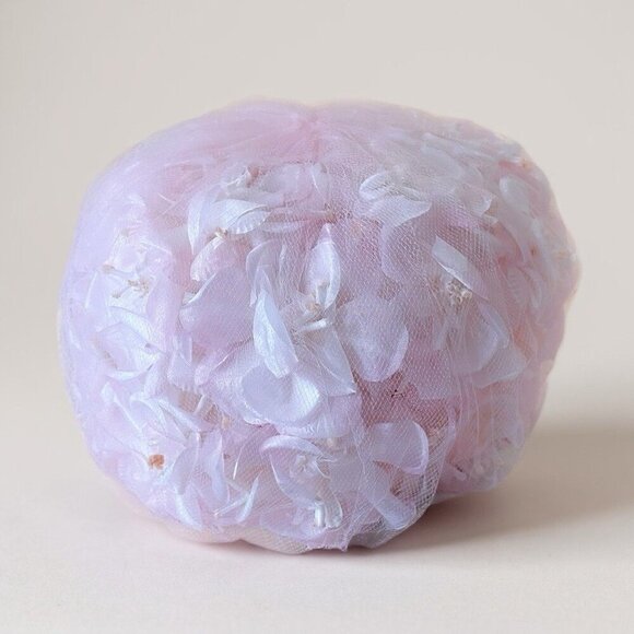 Vintage 1960s Womens Pink Floral Millinery Dress Hat Easter Bonnet Derby Party - Picture 3 of 10